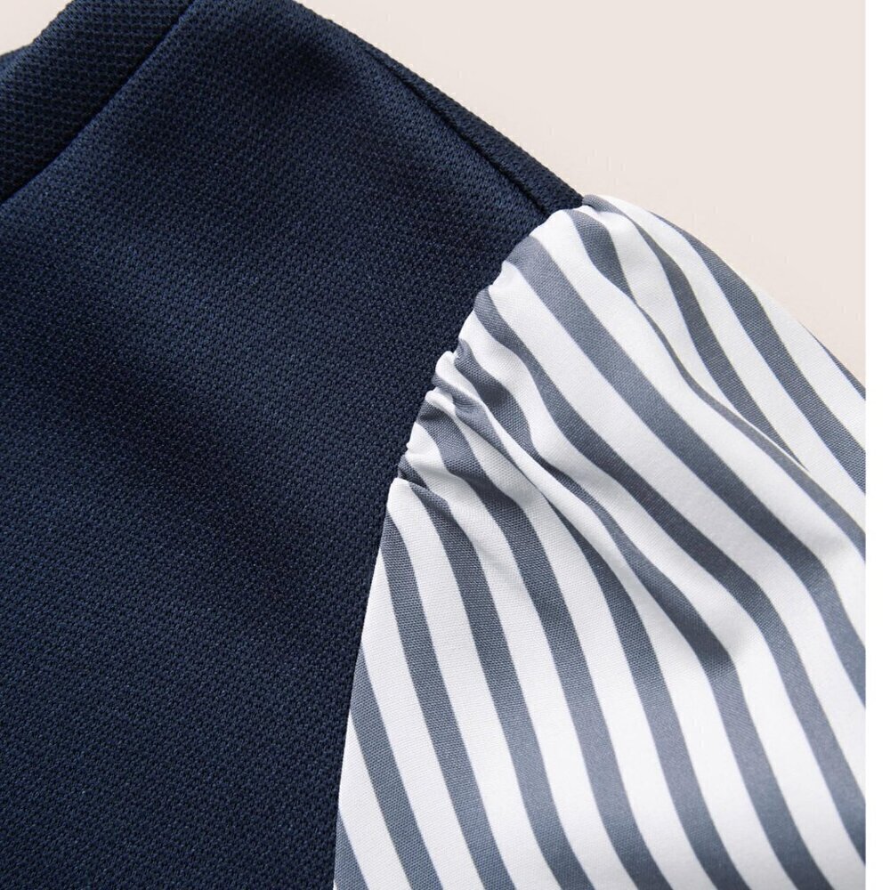 Bloomchic Striped Patchwork Round Neck Light Swea… - image 7